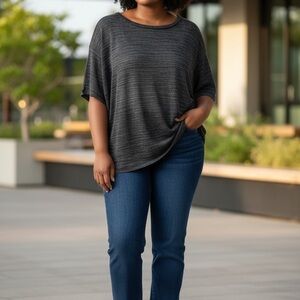 Lane Bryant dark blue Blouse